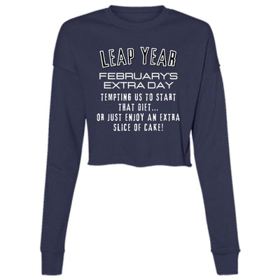 LEAP YEAR TEMPTATION Ladies' Cropped Fleece Crew