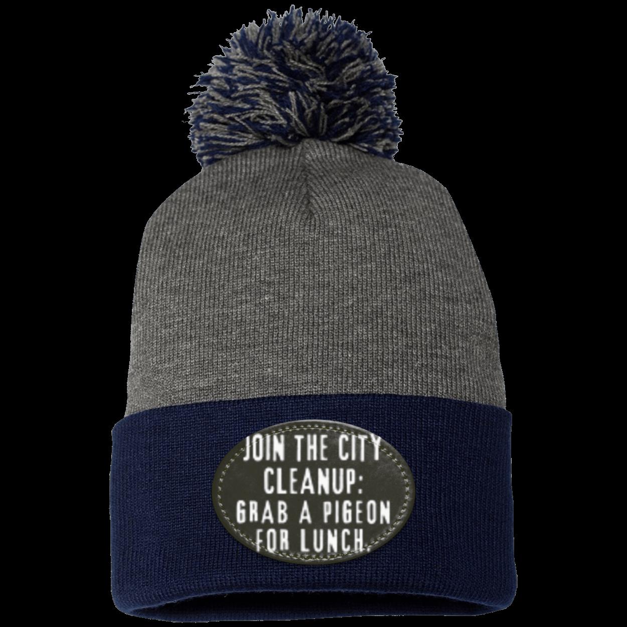 CITY CLEANUP CREW Pom Pom Knit Cap