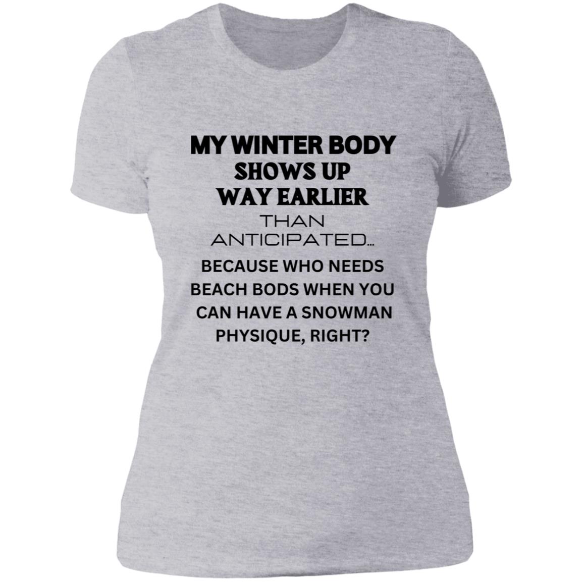 WINTER BODY WISDOM Ladies' Boyfriend T-Shirt