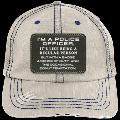 BADGE & DUTY Distressed Unstructured Trucker Cap