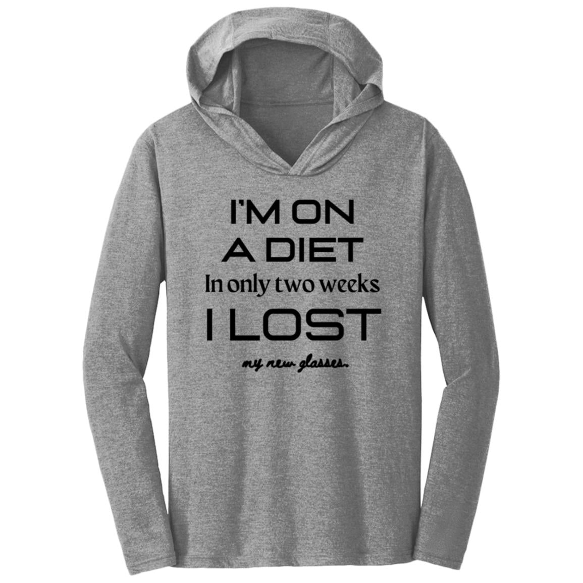 DIET DILEMMA Dark Triblend T-Shirt Hoodie