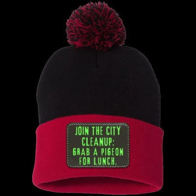CITY CLEANUP CREW Pom Pom Knit Cap