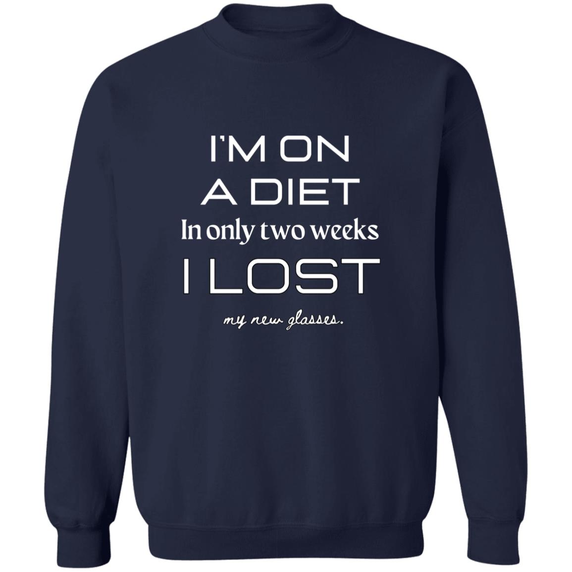DIET DILEMMA Pullover Crewneck Sweatshirt 8 oz (Closeout)