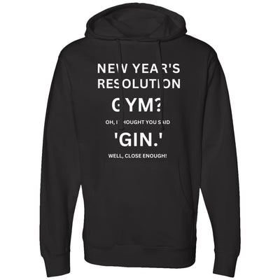 RESOLUTION REMIX White Midweight Hooded Sweatshirt