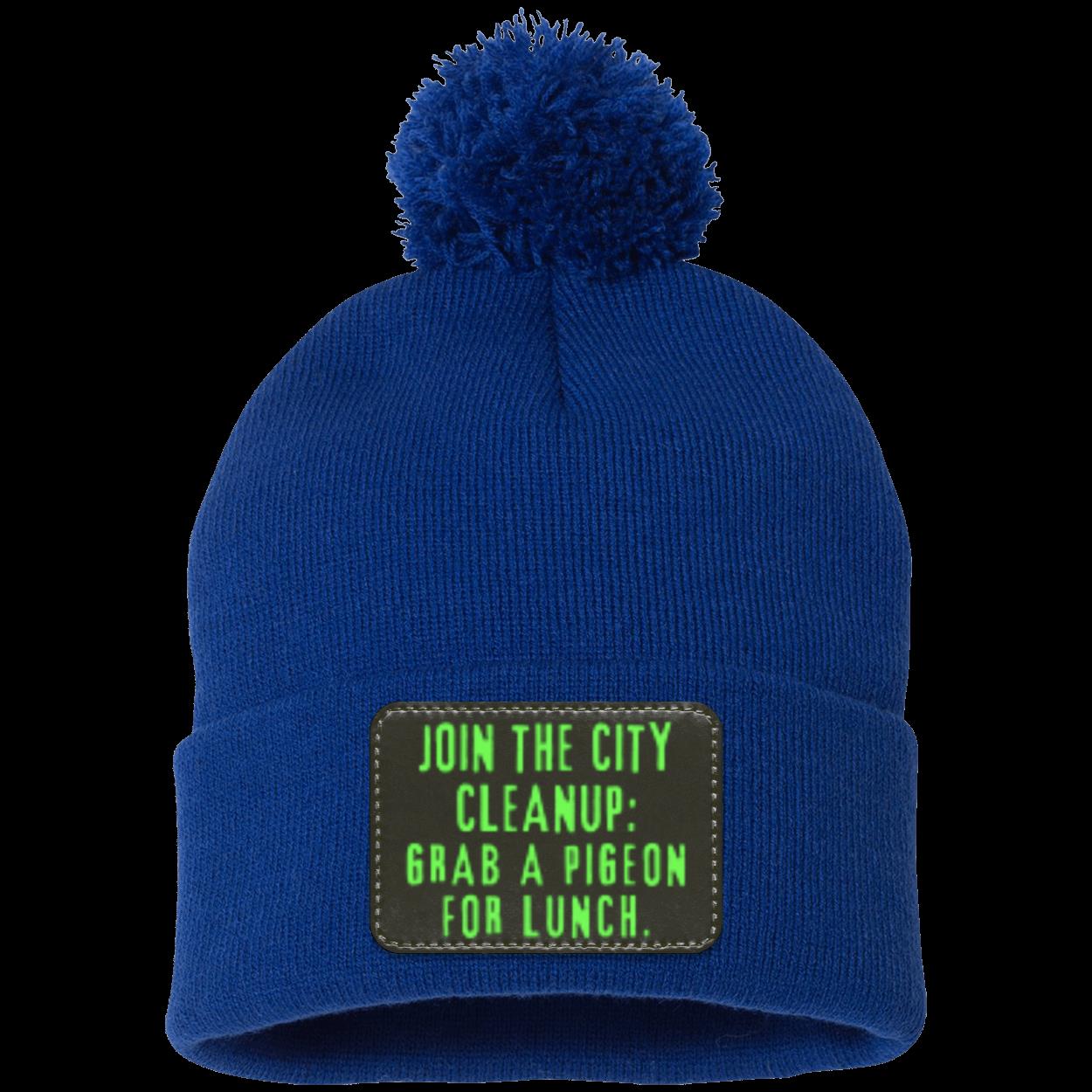 CITY CLEANUP CREW Pom Pom Knit Cap