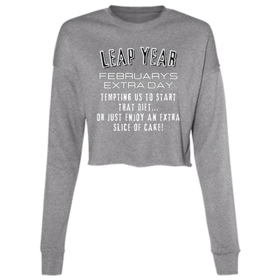 LEAP YEAR TEMPTATION Ladies' Cropped Fleece Crew