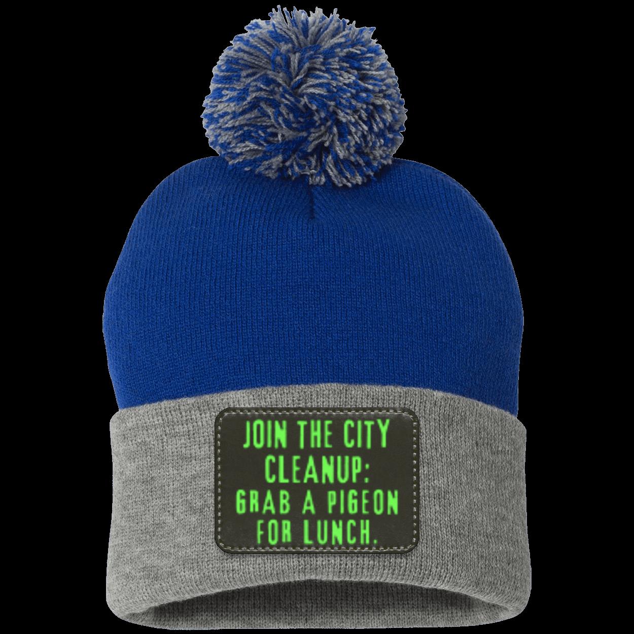 CITY CLEANUP CREW Pom Pom Knit Cap