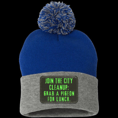 CITY CLEANUP CREW Pom Pom Knit Cap