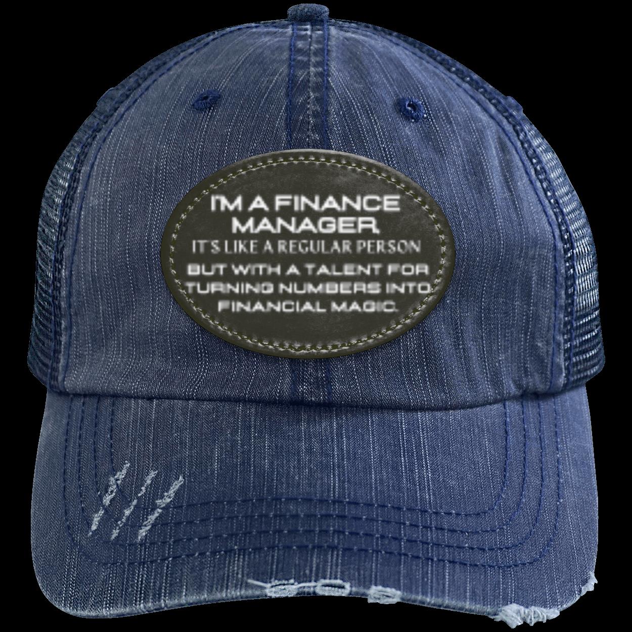 NUMBERS MAESTRO Distressed Unstructured Trucker Cap