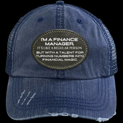 NUMBERS MAESTRO Distressed Unstructured Trucker Cap