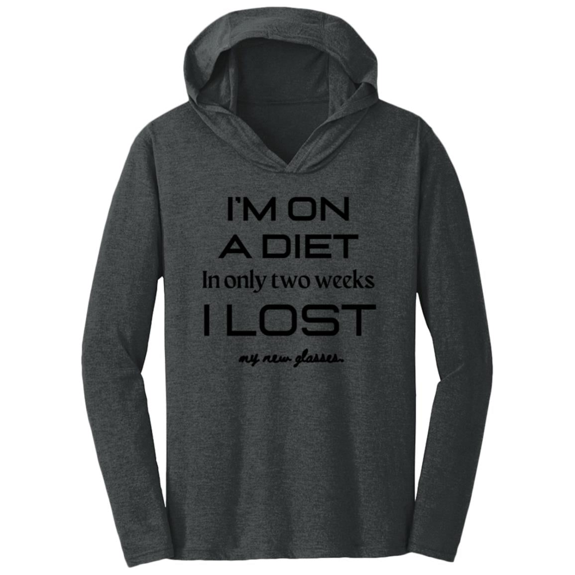 DIET DILEMMA Dark Triblend T-Shirt Hoodie