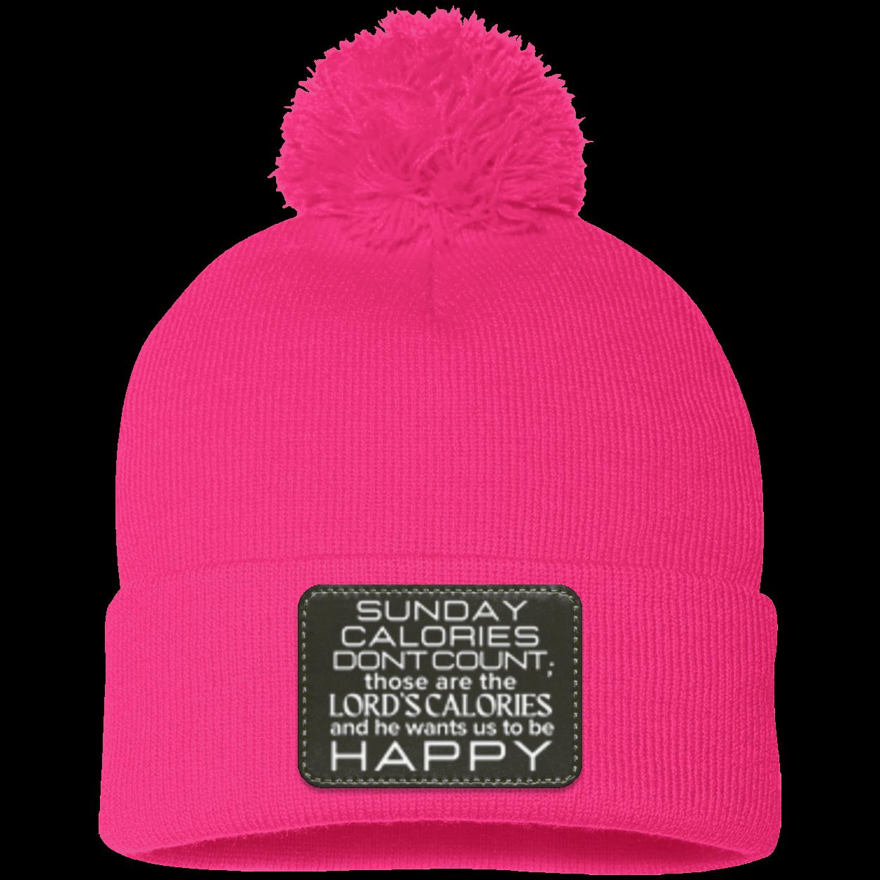 SUNDAY CALORIES Pom Pom Knit Cap