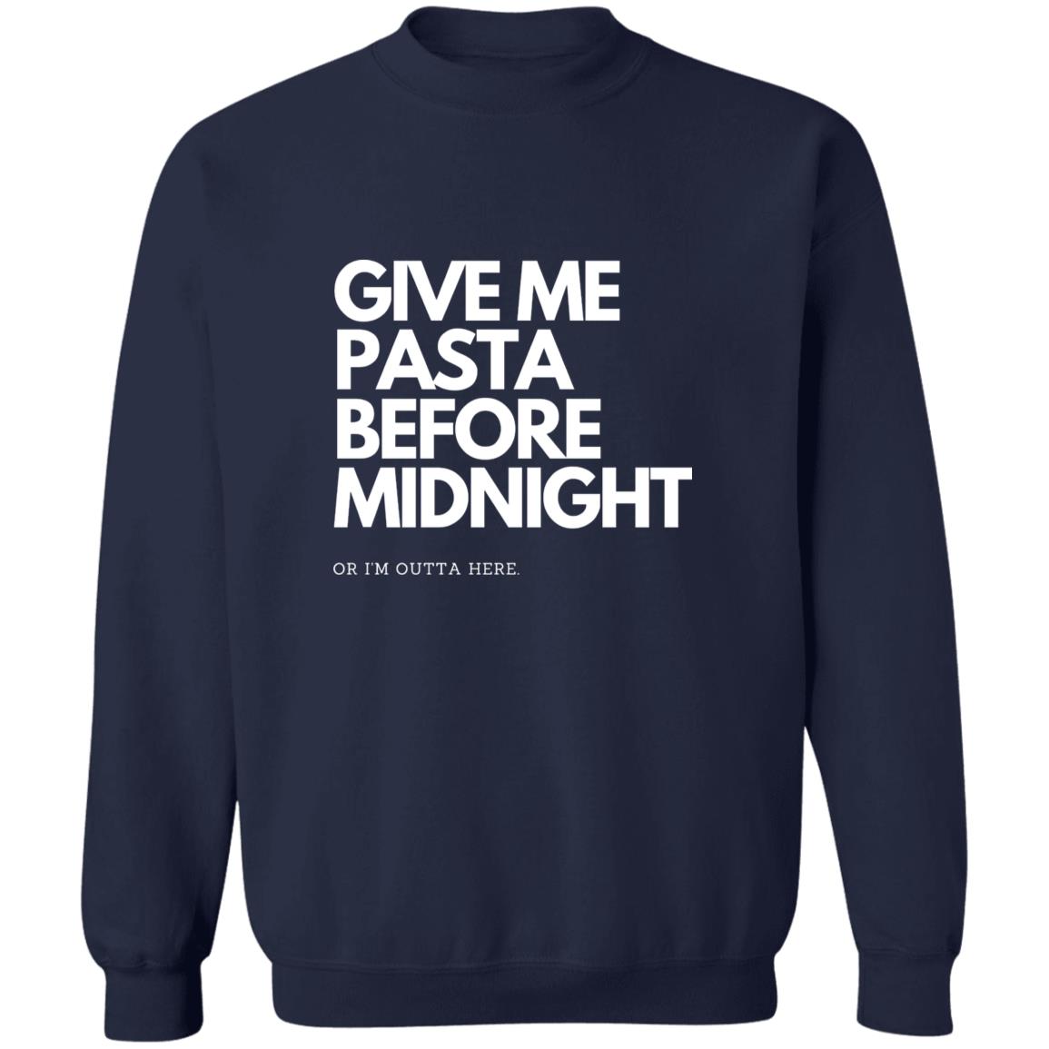 Pasta Lover's Escape : Crewneck Pullover Sweatshirt Before Midnight Edition
