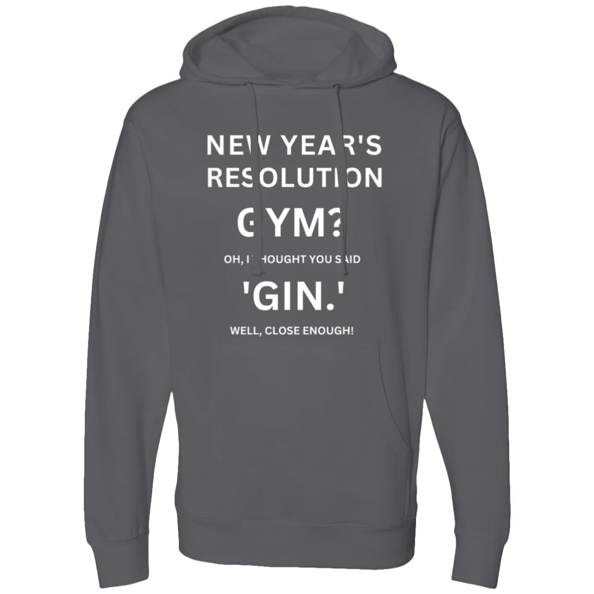 RESOLUTION REMIX White Midweight Hooded Sweatshirt