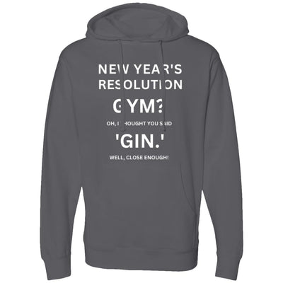 RESOLUTION REMIX White Midweight Hooded Sweatshirt
