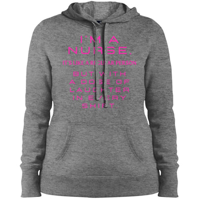 NURSE LAUGHTER Ladies' Pullover Hooded Sweatshirt