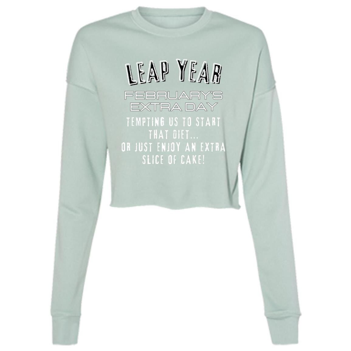 LEAP YEAR TEMPTATION Ladies' Cropped Fleece Crew