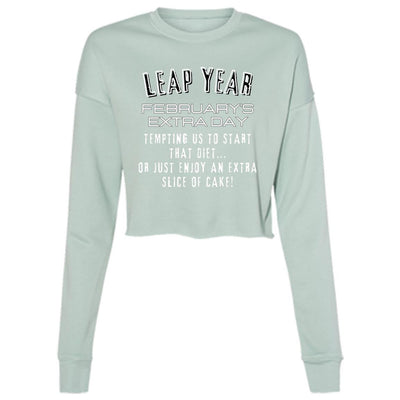 LEAP YEAR TEMPTATION Ladies' Cropped Fleece Crew