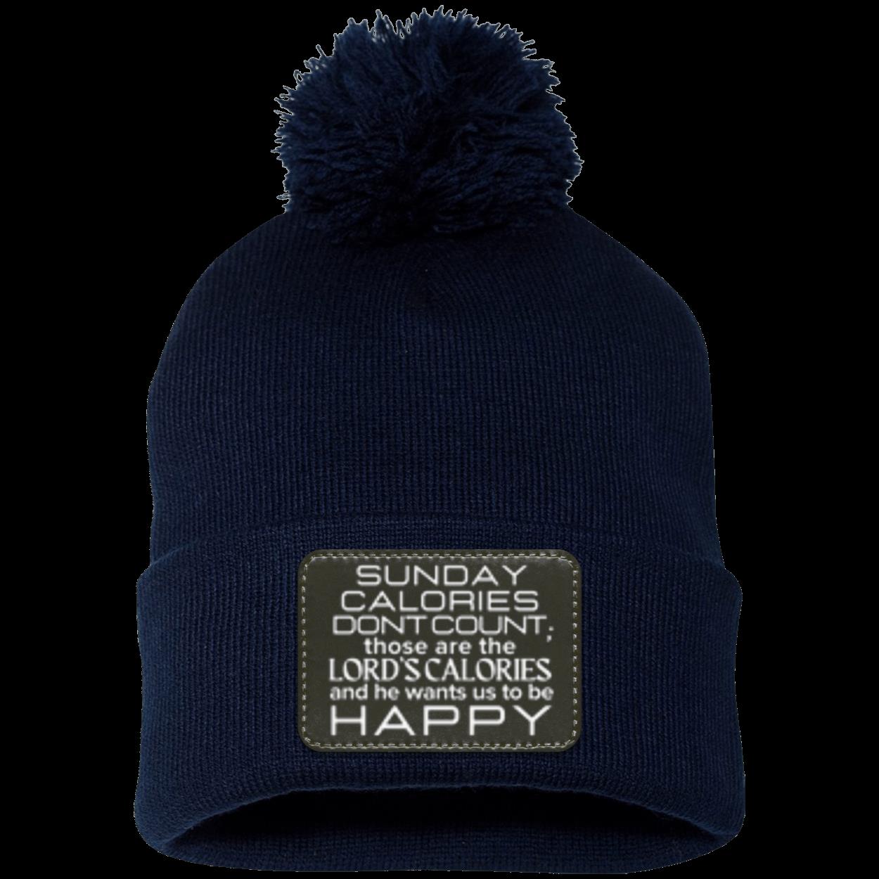 SUNDAY CALORIES Pom Pom Knit Cap