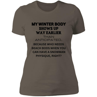 WINTER BODY WISDOM Ladies' Boyfriend T-Shirt