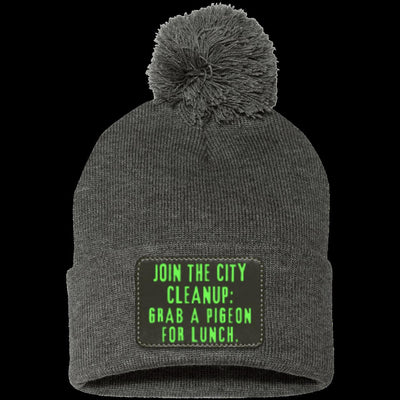 CITY CLEANUP CREW Pom Pom Knit Cap