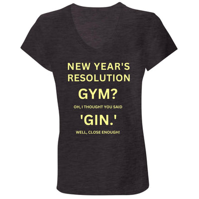 RESOLUTION REMIX Ladies' Jersey V-Neck T-Shirt
