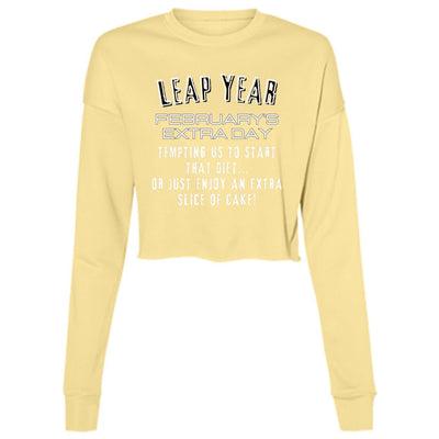 LEAP YEAR TEMPTATION Ladies' Cropped Fleece Crew