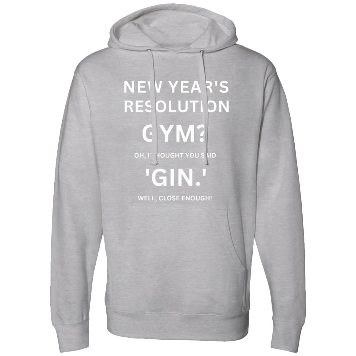 RESOLUTION REMIX White Midweight Hooded Sweatshirt