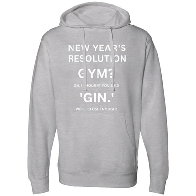 RESOLUTION REMIX White Midweight Hooded Sweatshirt