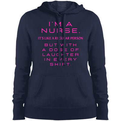 NURSE LAUGHTER Ladies' Pullover Hooded Sweatshirt