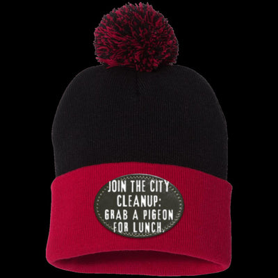 CITY CLEANUP CREW Pom Pom Knit Cap