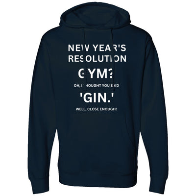 RESOLUTION REMIX White Midweight Hooded Sweatshirt