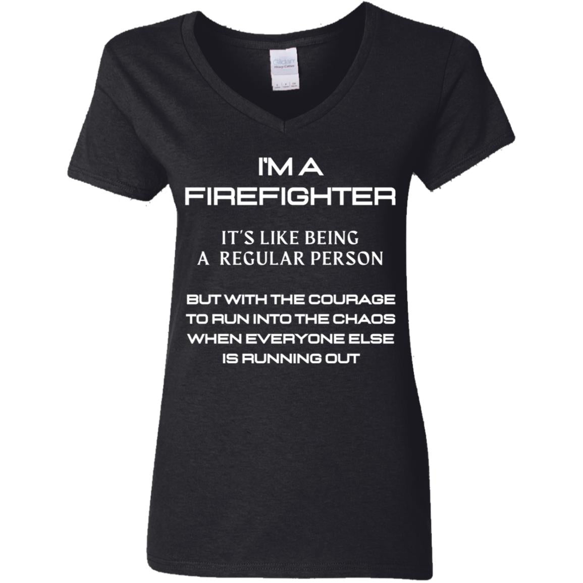 COURAGE IGNITED Ladies' . V-Neck T-Shirt