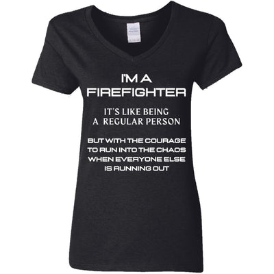 COURAGE IGNITED Ladies' . V-Neck T-Shirt
