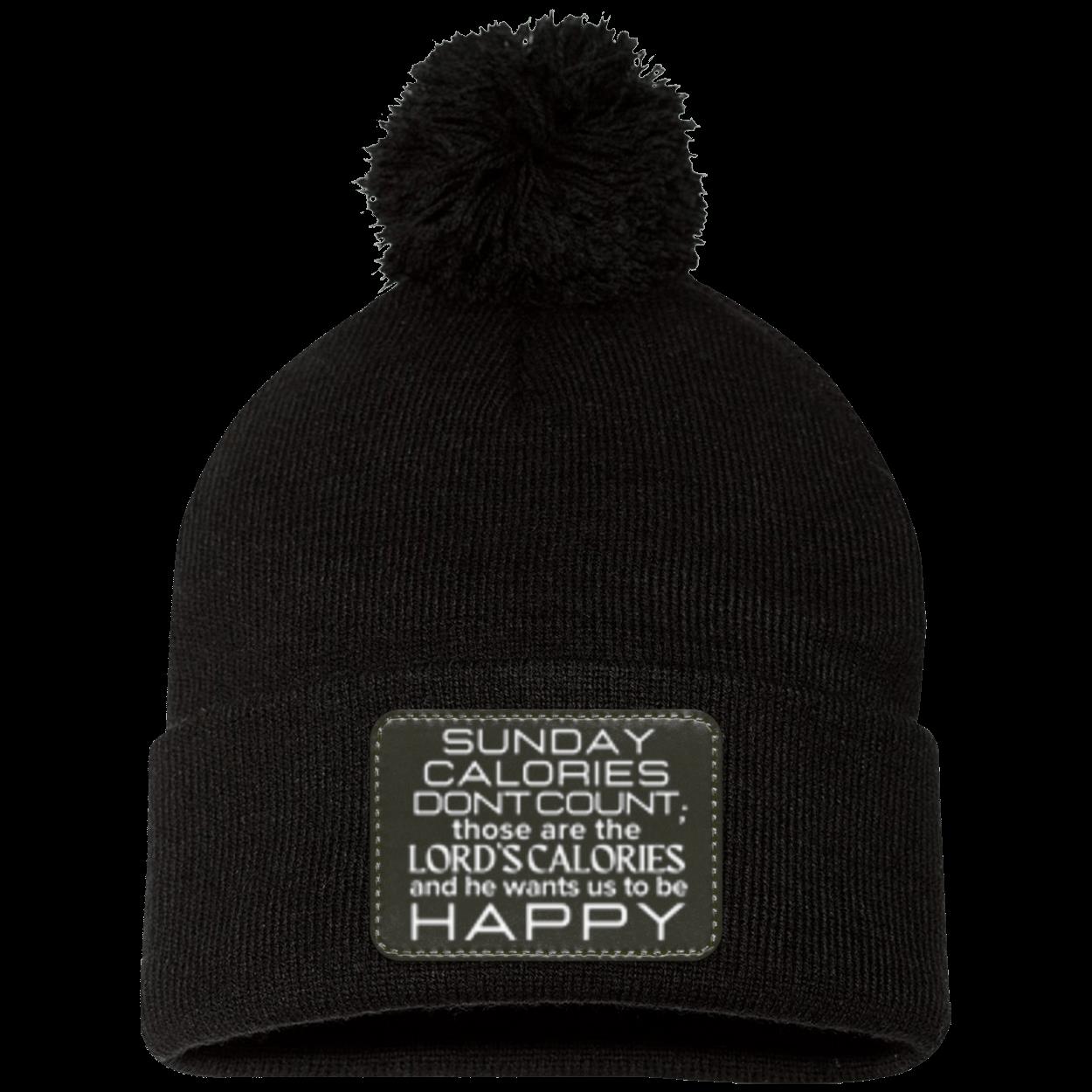 SUNDAY CALORIES Pom Pom Knit Cap