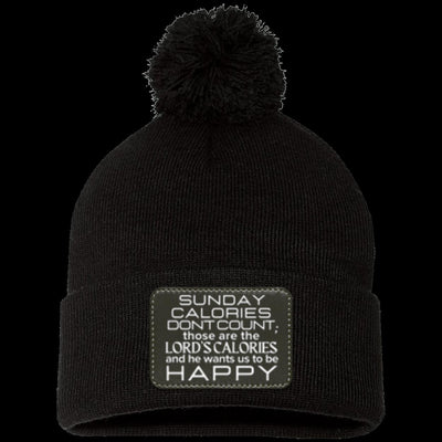 SUNDAY CALORIES Pom Pom Knit Cap