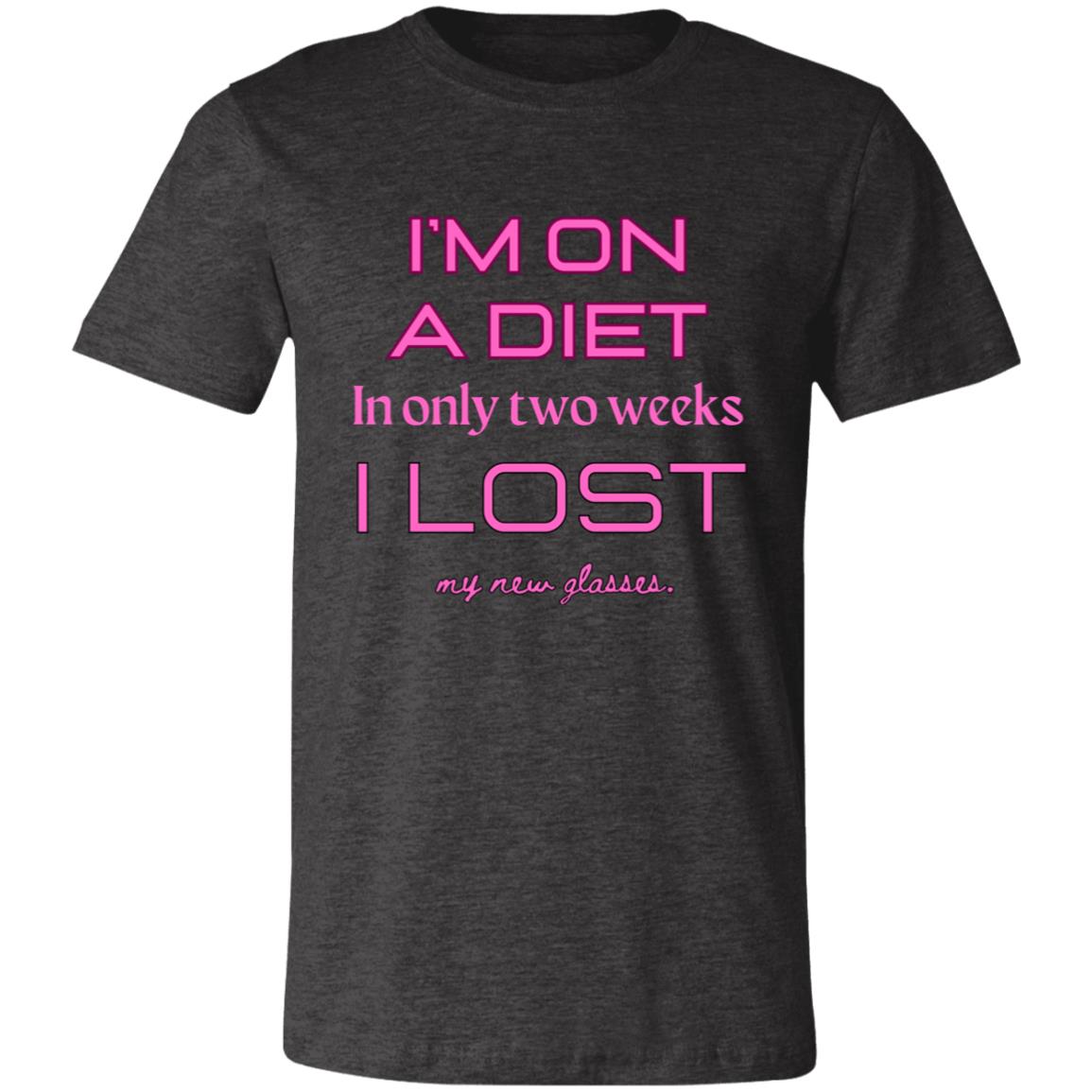 DIET DILEMMA Unisex Jersey pink Short-Sleeve T-Shirt