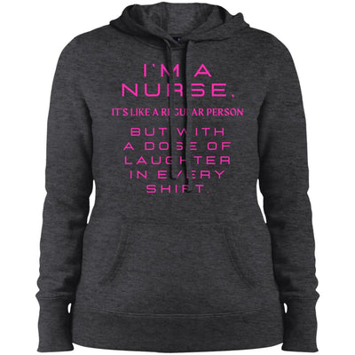 NURSE LAUGHTER Ladies' Pullover Hooded Sweatshirt