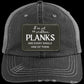 DISTRESSED PLANK PROBLEMS Unstructured Trucker Cap - Patch