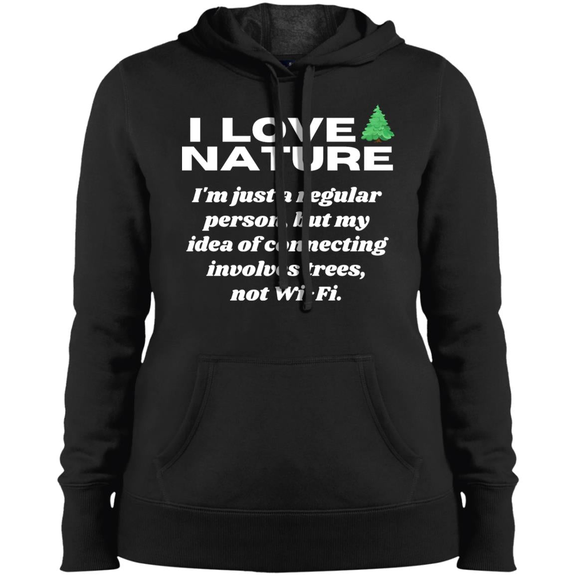 NATURE CONNECTION VIBES Ladies' Pullover Hooded Sweatshirt