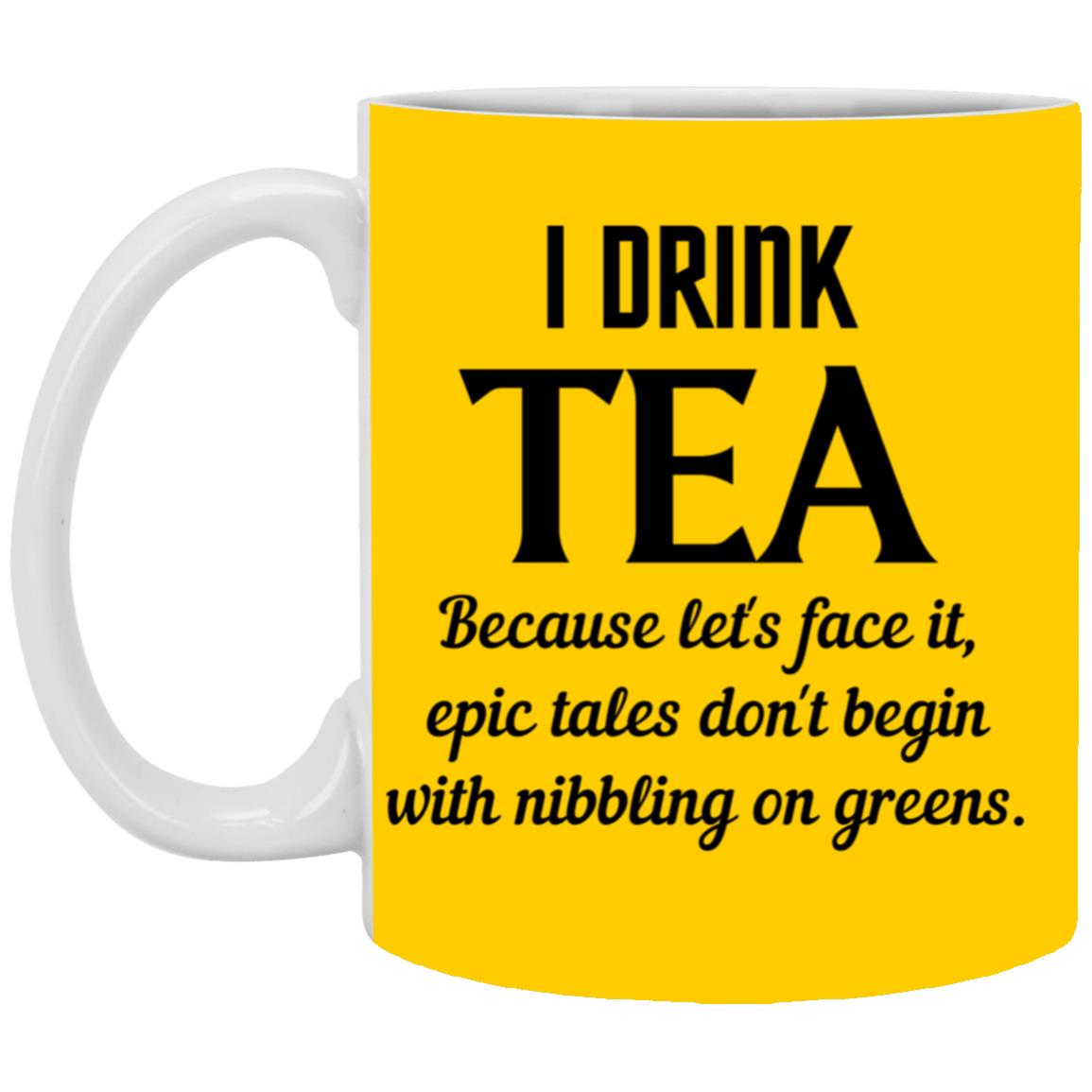 TEA TALES  White Mug 11oz