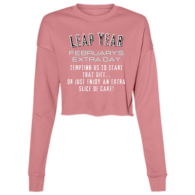 LEAP YEAR TEMPTATION Ladies' Cropped Fleece Crew