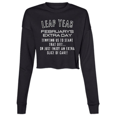 LEAP YEAR TEMPTATION Ladies' Cropped Fleece Crew