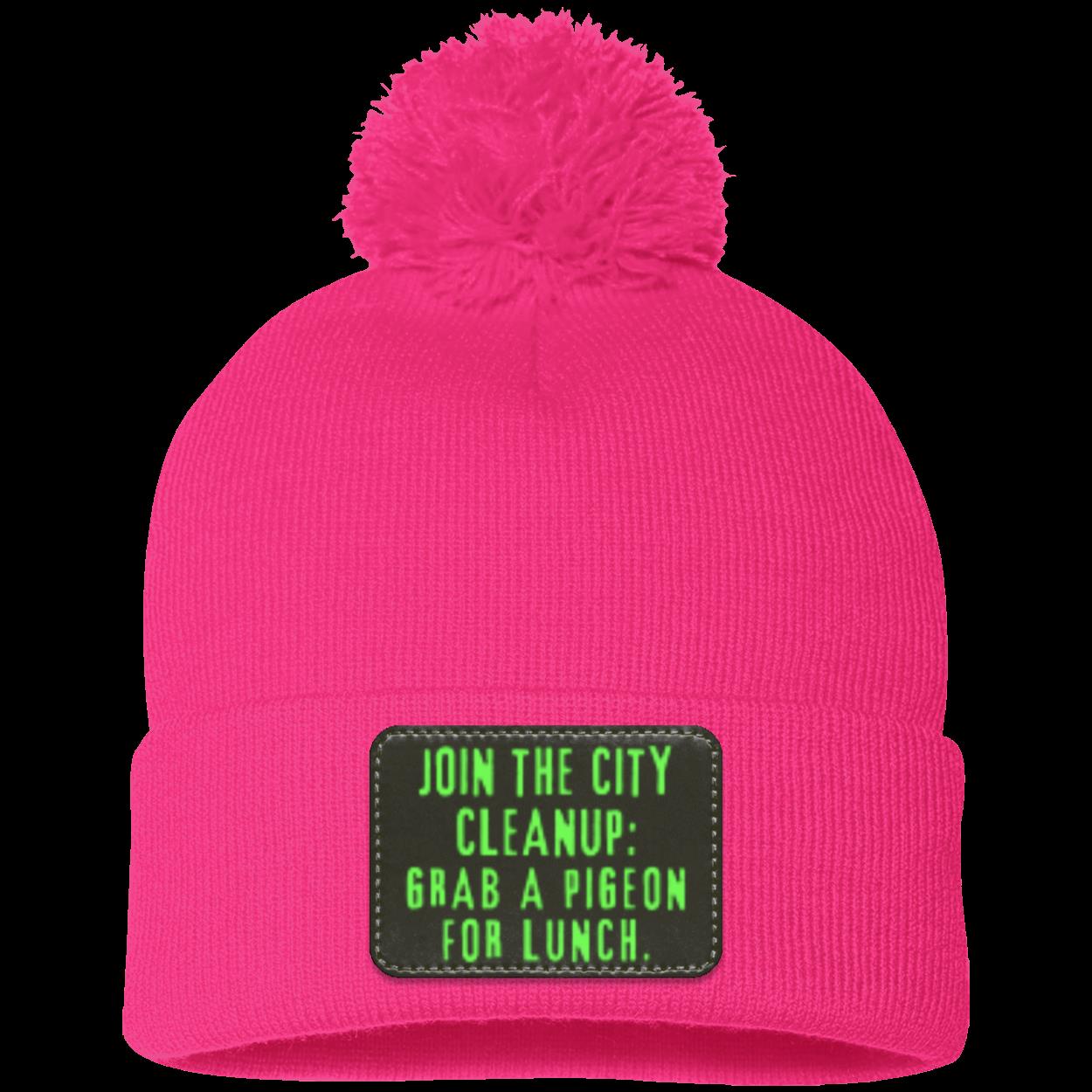 CITY CLEANUP CREW Pom Pom Knit Cap