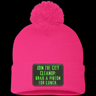 CITY CLEANUP CREW Pom Pom Knit Cap