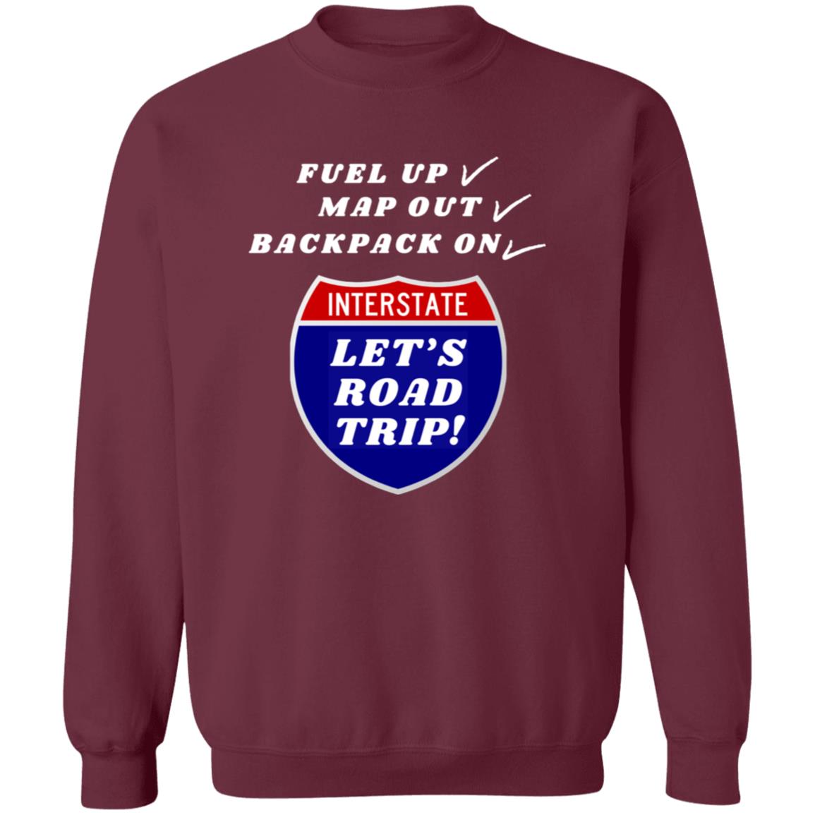 ROAD TRIP READY Crewneck Pullover Sweatshirt