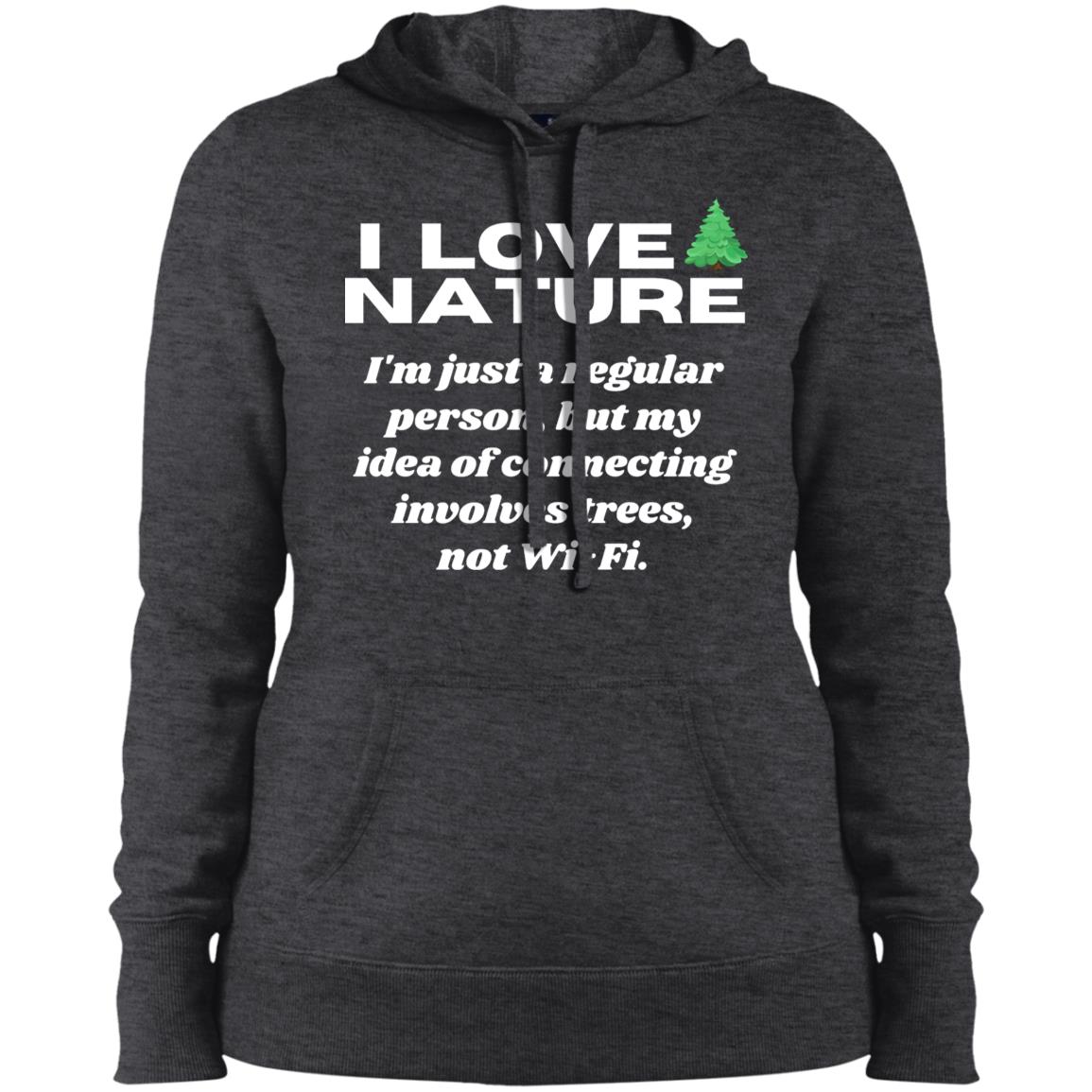 NATURE CONNECTION VIBES Ladies' Pullover Hooded Sweatshirt