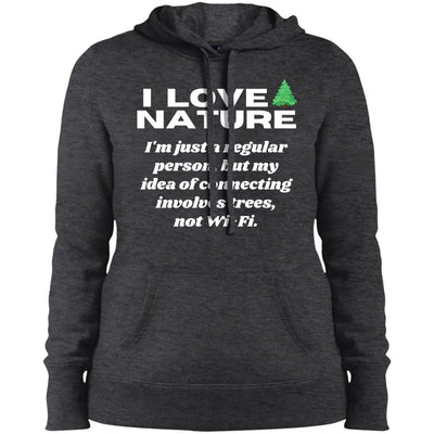 NATURE CONNECTION VIBES Ladies' Pullover Hooded Sweatshirt