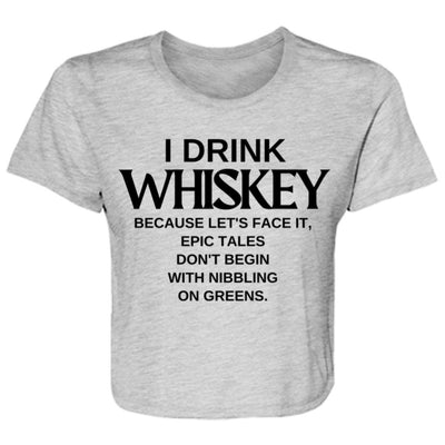 WHISKEY CHRONICLES Ladies' Flowy Cropped Tee