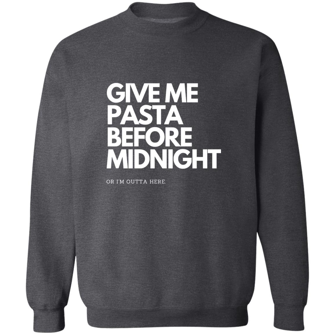 Pasta Lover's Escape : Crewneck Pullover Sweatshirt Before Midnight Edition